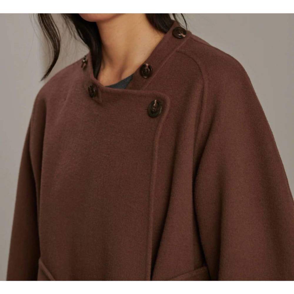 NEW SOEUR chambery coat in rose brown - Picture 3 of 4